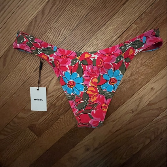 Miaou bambi bikini bottoms size Large NWT bottoms only •Parisian flower rogue - Picture 3 of 12
